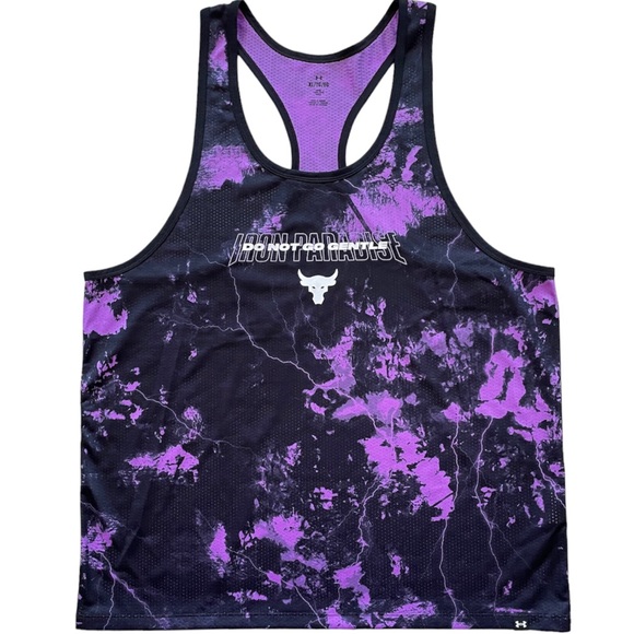 Under Armour Other - Under Armour PROJECT ROCK Mens XL Tank Top Dwayne Johnson Mesh Summer Beach